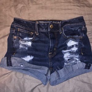 American Eagle, ripped Jean shorts. Size 4